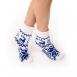 Именной подарочный набор: носочки и варежки «Олень» (синий) - 3